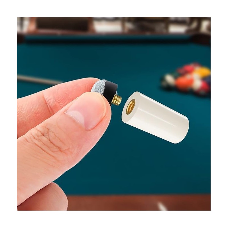 Pool Cue Tips Screw-in Billiard Cue Tips, 20Pcs Hard Billiard