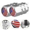 BUGUUYO 4pcs Tire Valve Caps Stylish Valve Stem Caps for