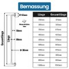 Stahlia Grab Rail Diameter 30 mm Stainless Steel Shiny 350