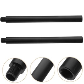 Kisangel 2pcs Speaker Mount Extension Pole Subwoofer Accessory with Reverse Thread Design for Secure Grip and Effortless