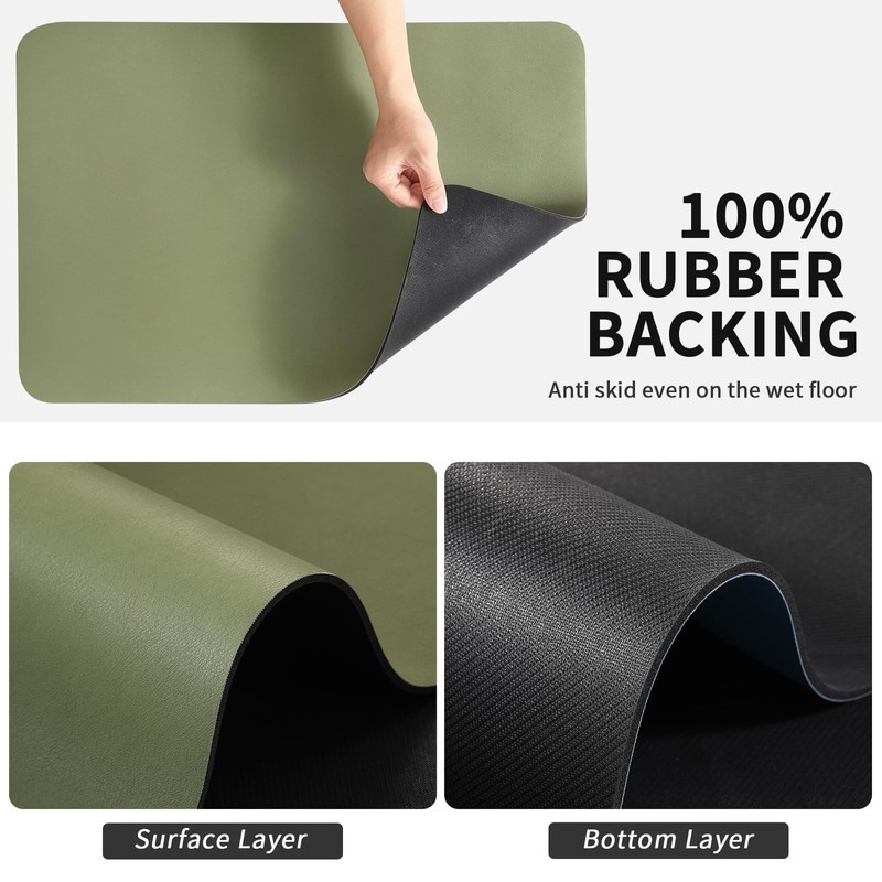 HotLive Coffee Mat - Absorbent Hide Stain Rubber Backed Dish