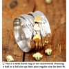 Boho-Magic Spinner Ring for Women 925 Sterling Silver with Brass