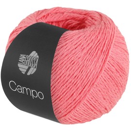 LANA GROSSA Campo Fine, Multi-Twisted Cotton Blend Yarn with Structure, Hand Knitting Yarn Made of 65% Cotton, 25% Viscose & 10% Linen, 50 g Wool for Knitting & Crochet, 165 m Yarn