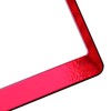 FAIPART License Plate Frame Candy Red Powder Coated Universal Fit