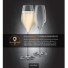 Final Touch 100% Lead-free Crystal Champagne Flutes Glasses Made with