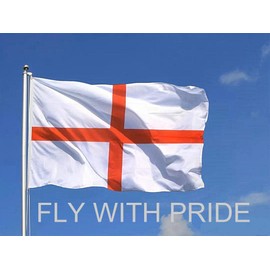 ShreeFit Flags St Georges Flag England Flag St George Flags Polyester with Brass Grommets 3Ft X 5Ft (Pack of 1)