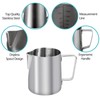 Milk Frothing Jug, 350ml/12oz 304 Stainless Steel Milk Frothing Pitcher