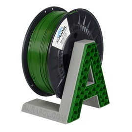 AURAPOL ASA Filament 1.75 mm, 850 g 3D Printer Filament with Precision 1.75 mm +/- 0.02 mm, Premium 3D Filament Compatible with Most FDM (FFF) 3D Printers and 3D Pens, Green