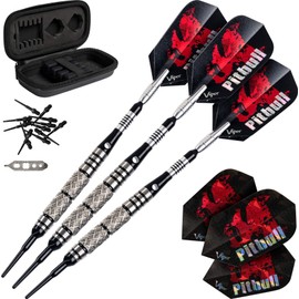 Viper Pitbull Soft Tip Dart, 18gm (Two Diamond Cut Rings)