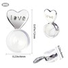 Darlingao 3 Pairs Earring Backs for Heavy Earring, Silicone Earring