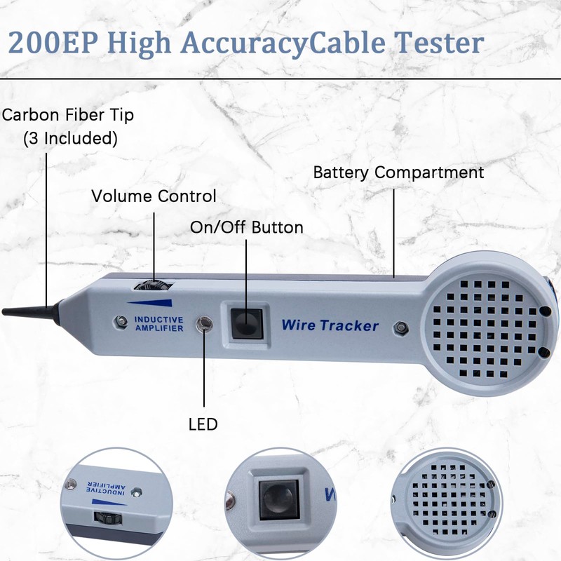 Tone Generator and Probe Kit, Toner Electrical Tool, Tone Generator