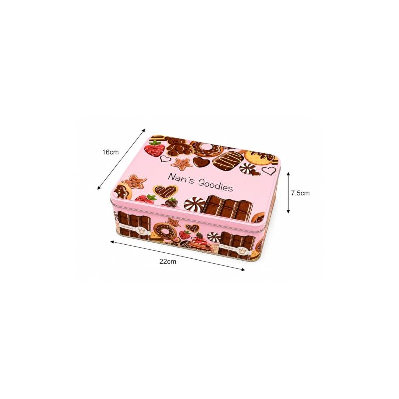 Lunar Shadow Nan's Goodies Pink Gift Tin, Gift for Nan,