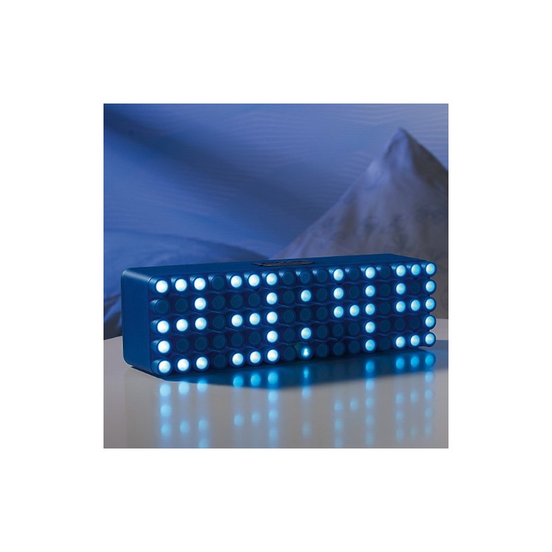 infactory Wecker Digital Design: LED-Designer-Wecker Blue 24" (Stylische Wecker, LED