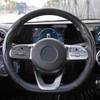 2PCS Steering Wheel Cover Carbon Fiber Pattern Comfortable Touch Delicate