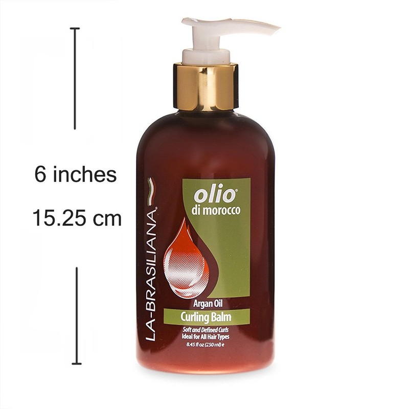 La-Brasiliana Olio Di Morocco Curling Balm, 8.45 fl.oz.