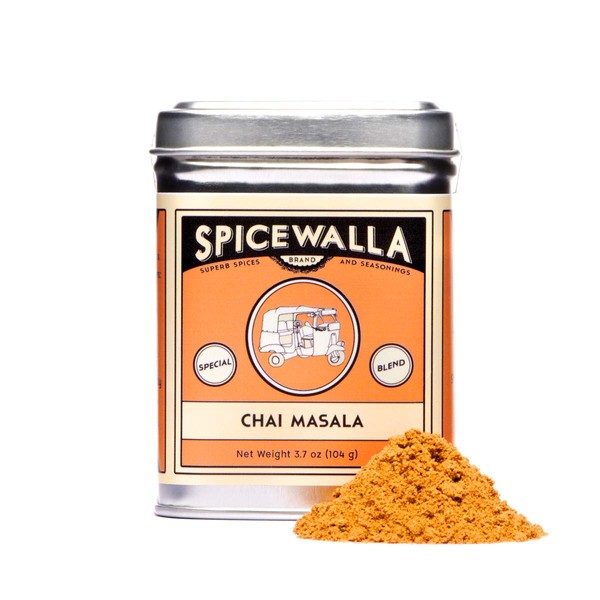 Spicewalla Masala Chai Spice 3.7 oz | Tea, Latte, Coffee, | Powdered Spice Unsweetened