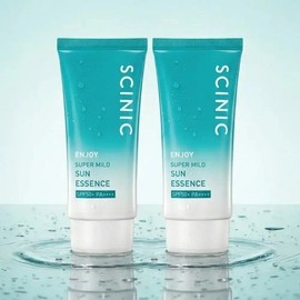 Cynic Scinic Enjoy Super Mild Moisturizing Sun Essence 50ml / Hypoallergenic Sunscreen Blocker Sun Essence 2pcs ((C02T0000008069)) / 싸이닉 엔조이 슈퍼 마일드 수분 선에센스 50ml / 저자극 선크림 차단제 썬에센스2개((C02T0000008069))