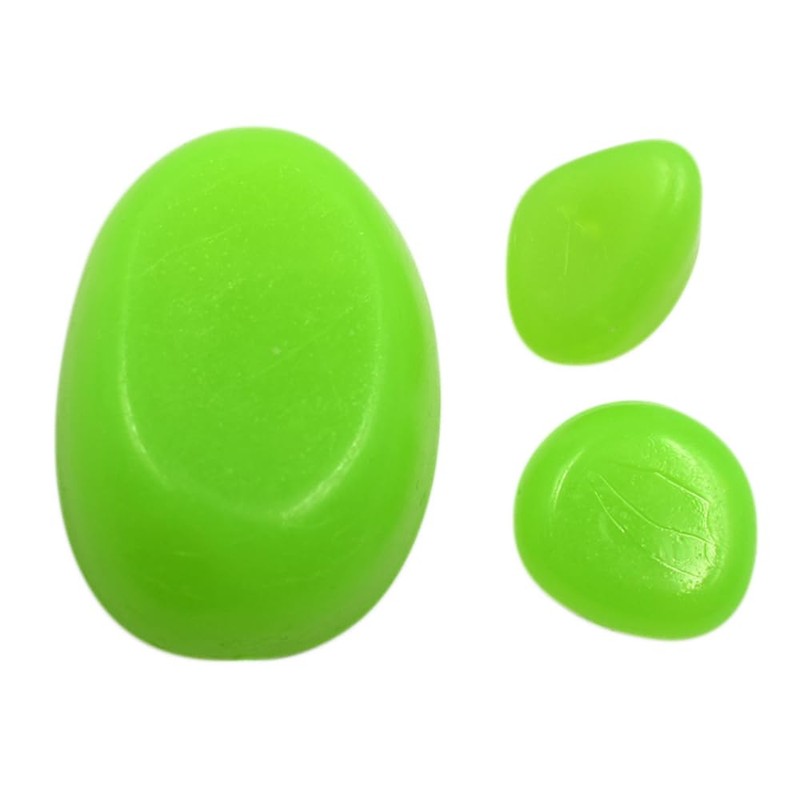 QTTLLI 20Pcs 4.5CM Large Glow Pebbles Glow in The Dark