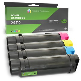 4 Toner Cartridges Compatible with 106R03480 106R03477 106R03478 106R03479 Xerox Phaser 6510, 6510dn, WorkCentre 6515, 6515dn, 6515dni - Black/Cyan/Magenta/Yellow, High Capacity (BK 3) 000 & C/M/Y