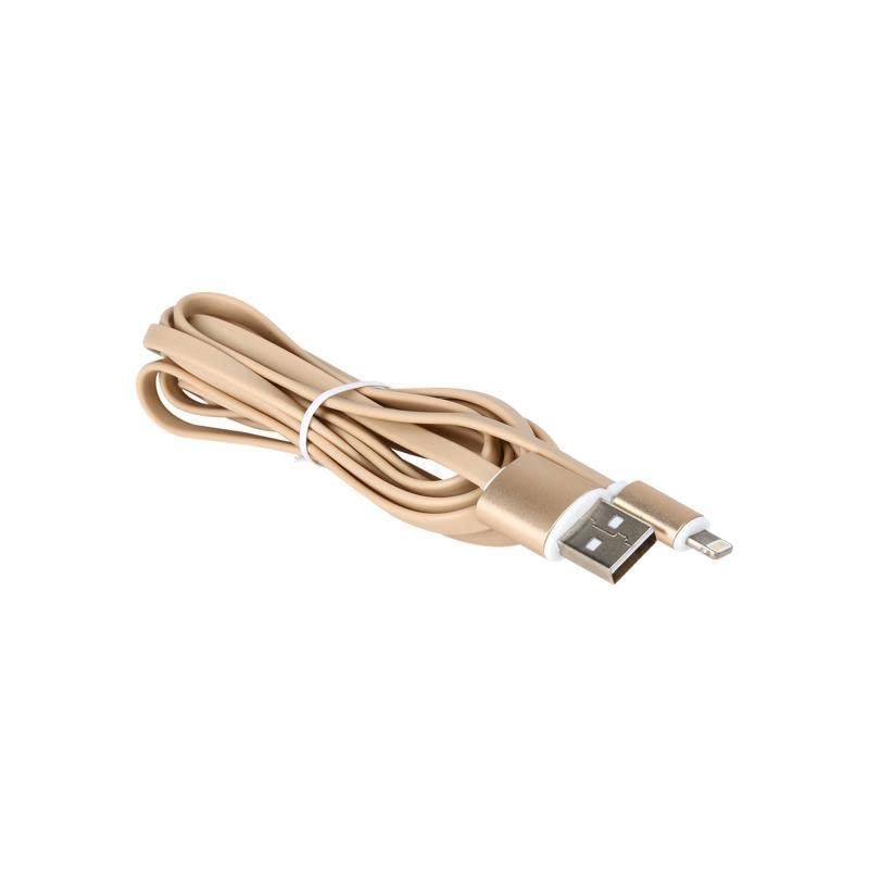 Nippon Labs USB-LI-6-GL 6 ft Gold Aluminum MFI-Certified Lightning Flat