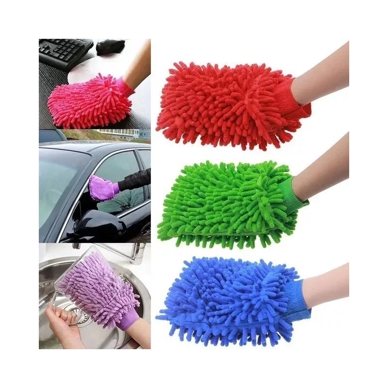 Super Mitt Guante Limpieza Multiusos De Microfibra Auto Trastes Cristal