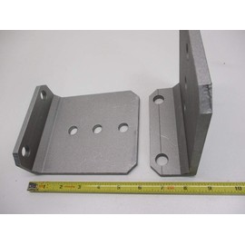 CTW (8) Vertical Pontoon Boat Trailer Bunk Bolster L Brackets / 5" by 6" Aluminum