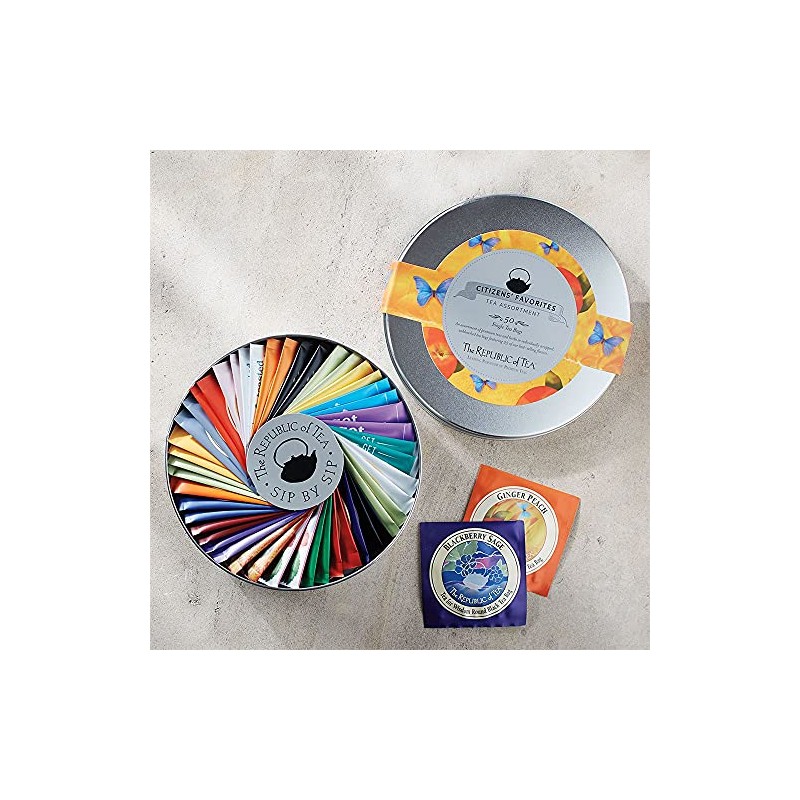 The Republic of Tea Citizens' Favorites Tea Bag Assortment, 50