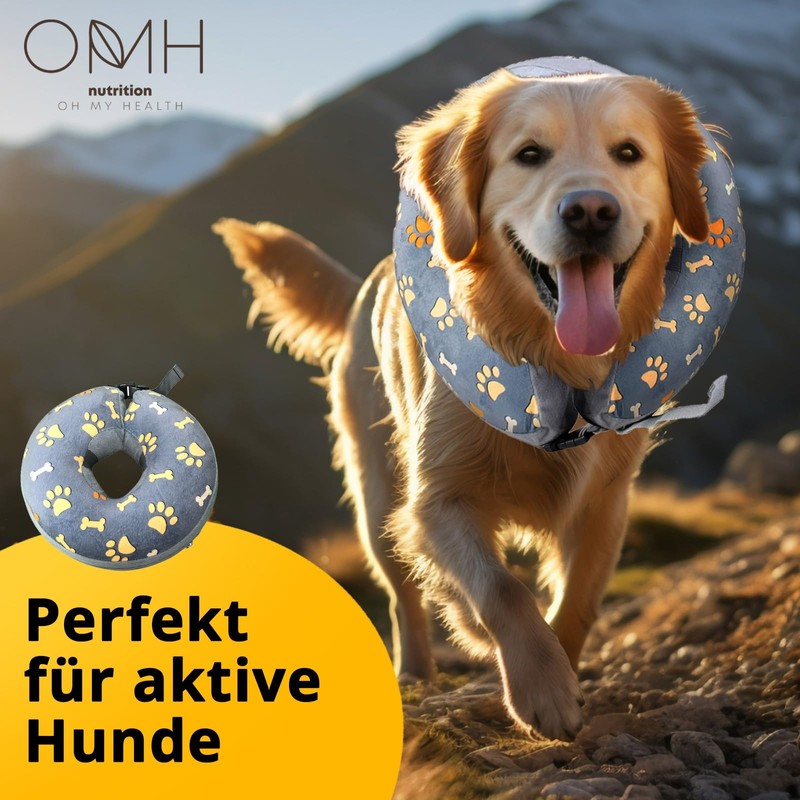 Inflatable Neck Collar for Dogs and Cats, Leak Protection, Neck