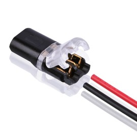 Taicols Double Wire Push-In Connector With Locking Buckle,Conector de cable rápido de baja tensión de 10 piezas, Cableado Rápido De 2 Hilos, Conector De Cable Sin Hilo Sin Desprendimiento De 2 Agujas