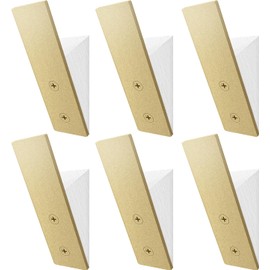 Gold Wall Coat Hat Hanger - Brass Bath Robe Towel Hook - Set of 6 Hooks - Bathroom Decorative Accessories Rack