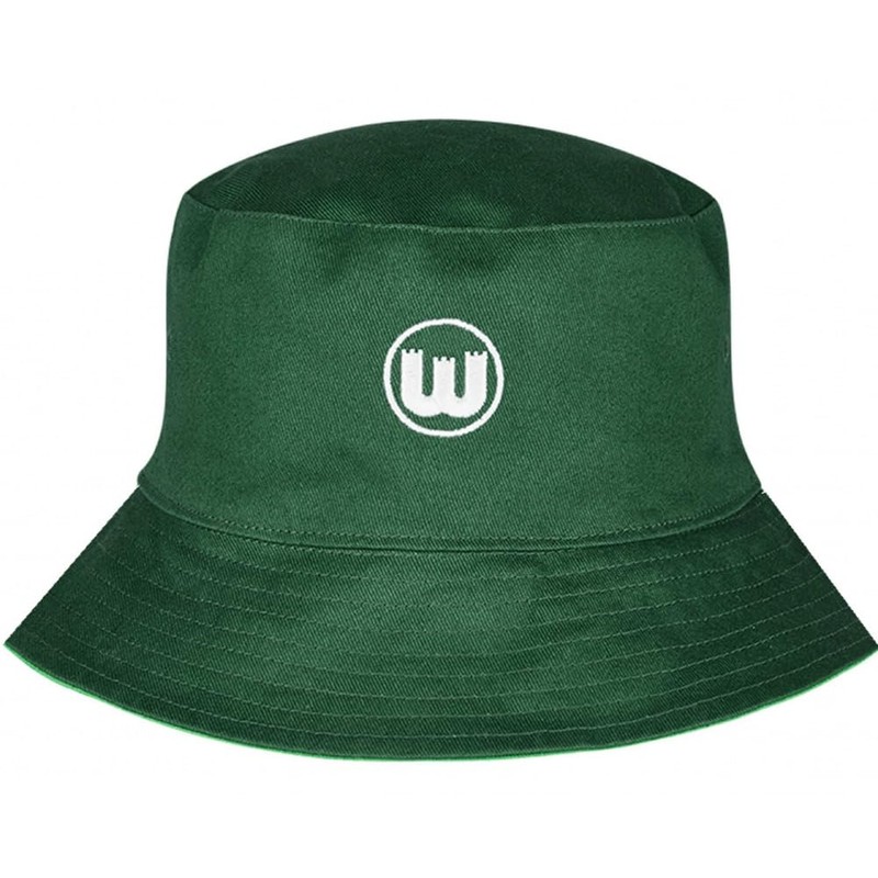 VfL Wolfsburg Fishing Hat Pewter Crest, green, white