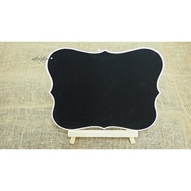 rackcrafts.com Chalk Board Easel Sign Medium Table Top Name Place Holder