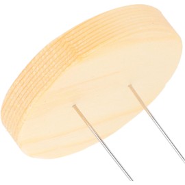 OUNONA Doll Stand Set of 6 Doll Display Holder Needle Felting Animal Doll Wooden Display Base Bear Support for Action Figures Doll Accessories - Double