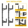 HUGEBO Adjustable Trailer Ladder Rack, Heavy Duty Side Mount with
