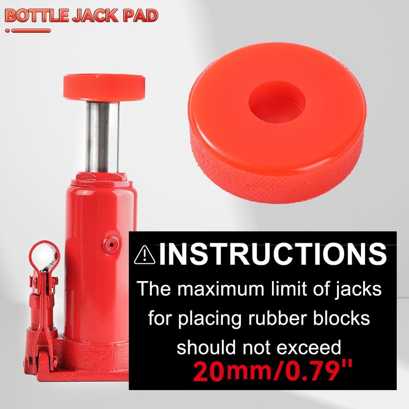 Universal Bottle Jack Pad Polyethylene Anti-Slip Adapter Support Puck Block