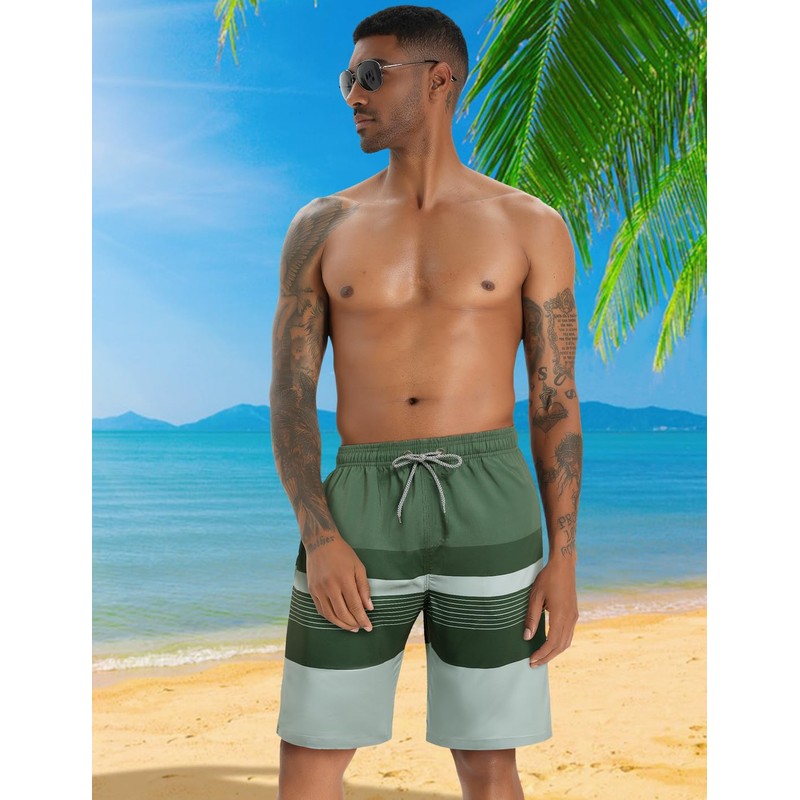 iCKER Men's Shorts, Swimming Trunks, Beach Shorts, Board Shorts, Quick-Drying