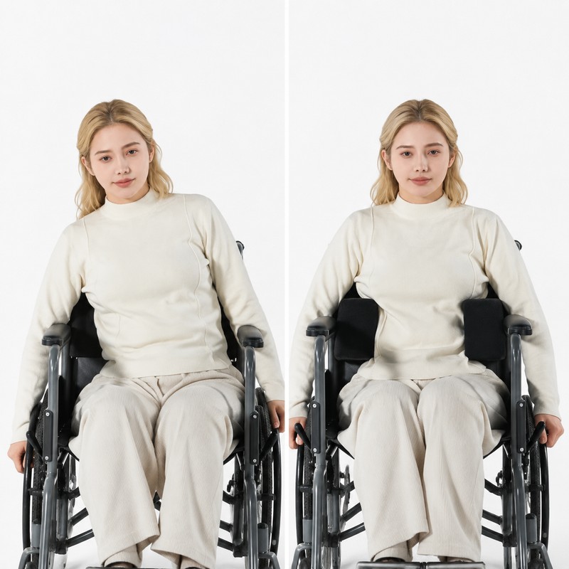 Wheelchair Side Support Pad for Seated Stability – Adjustable Foam
