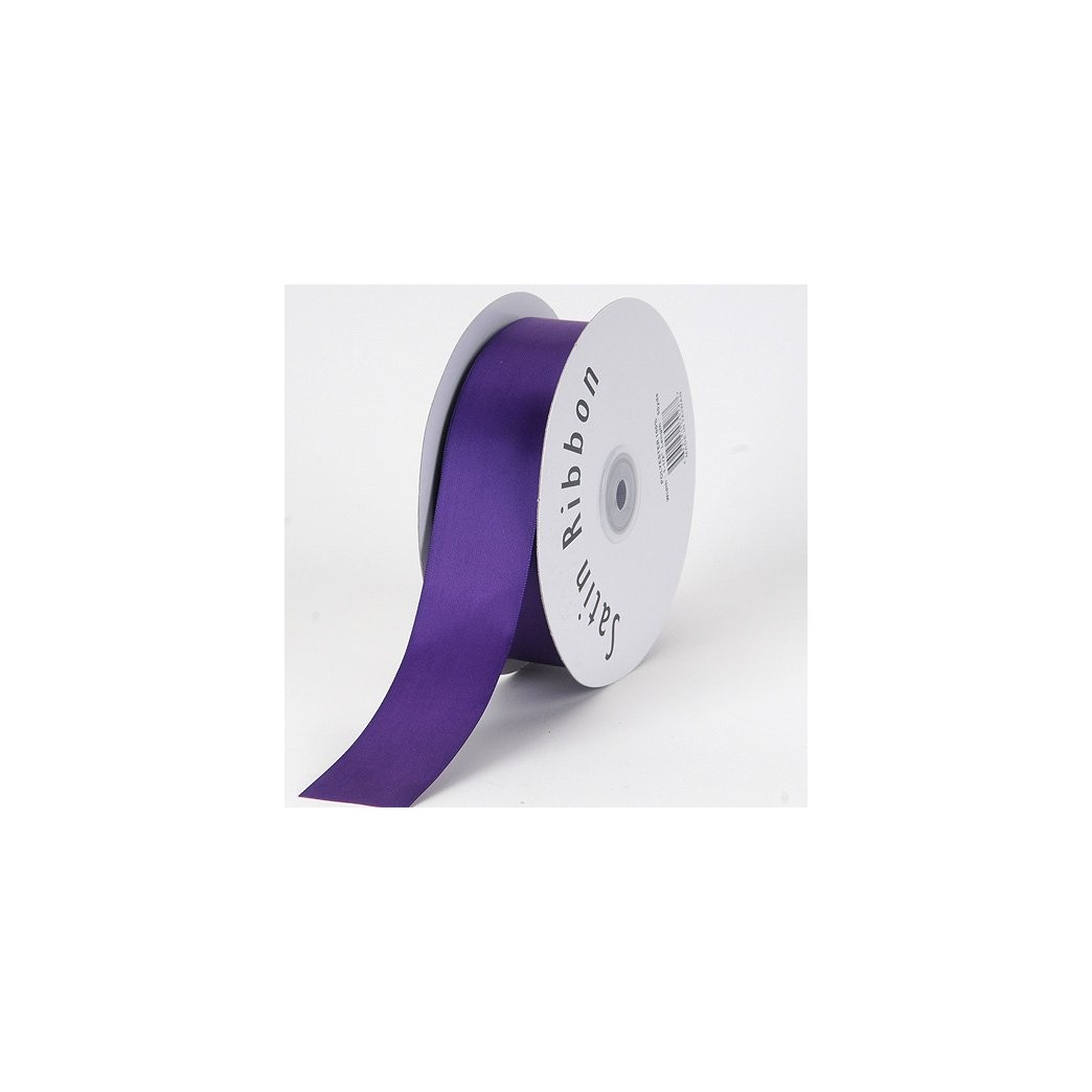 BBCrafts Purple Satin Ribbon Single Face 1-1/2 inch 50 Yards