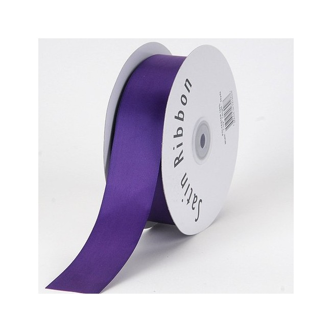 BBCrafts Purple Satin Ribbon Single Face 1-1/2 inch 50 Yards
