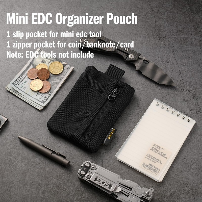 VIPERADE VE29 EDC Pouch, Pocket Organizer with 3 EDC Pocket