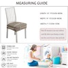 JUNZHE Diamond Grid Waterproof Chair Seat Covers for Dining Room