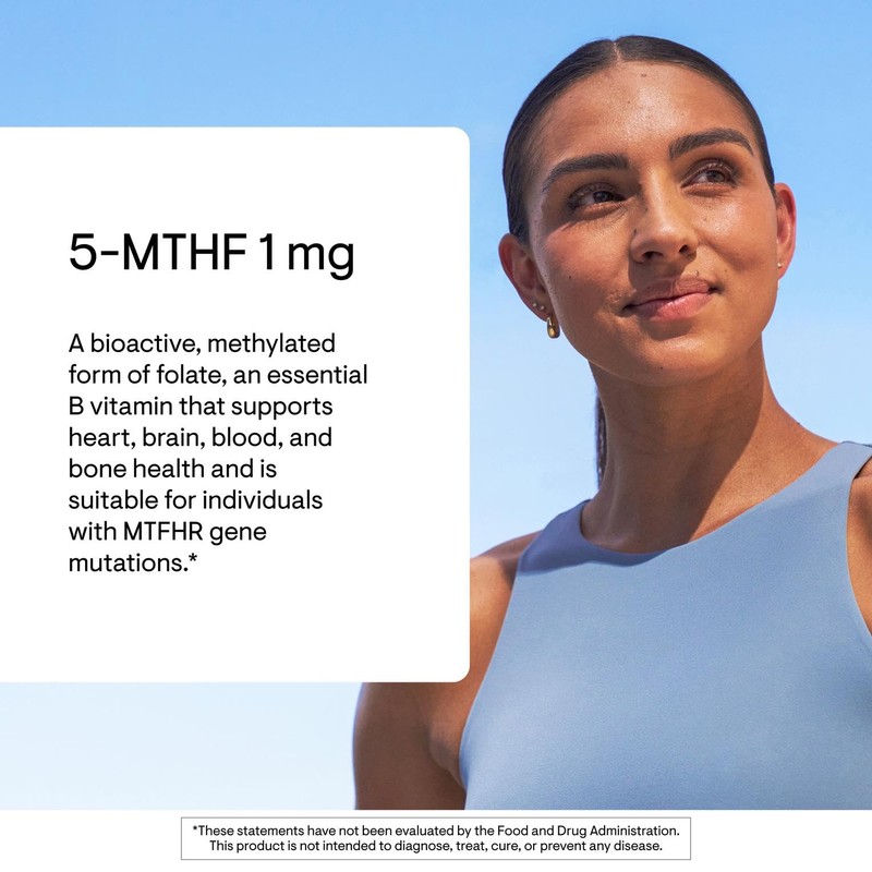 THORNE - 5-MTHF - Methylfolate (Active B9 Folate) Supplement -