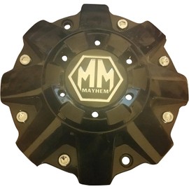 SEASU Wheel Center Cap for Mayhem Wheels C108040B01 81222090F-1 C108010B C806801-1CAP Gloss Black Center Cap