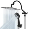 Hibbent All Metal Showerhead,10' - Square 10'' - Matte Black