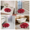 Floral Diatomaceous Earth Floor Mat 3D Flowers Pattern Bath Mat