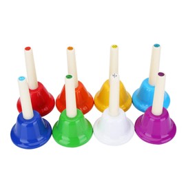Campana de Mano de Metal de 9 Notas, Campana de Mano, Instrumento Musical Orff, Juguete de Instrumentos Musicales para Niños