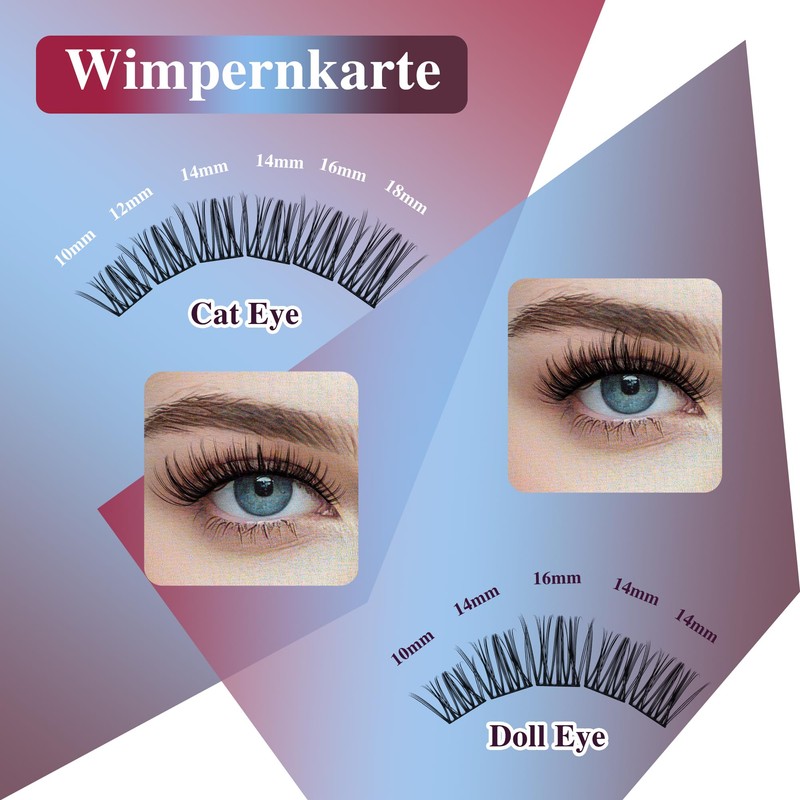 Mayhug Eyelash Extensions Set, Natural Lash Extension Set, 8-18 mm,