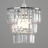 MiniSun Modern 3 Tier Ceiling Pendant Light Shade with Clear