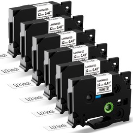 MarkField Compatible Label Tape Replacement for Brother P-touch TZe-231 / TZ231, 12 mm Label Tape for PT-1010 / PT-1080 / PT-h75 / PT-h101c / PT-H100LB/R / H105 / E100/VP / D200/BW/VP / D210, Black on White