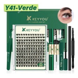 Extensiones De Pestañas Sylvia Verde Mixta Gruesa Natural Espesor 0.07 mm Largo 1.8 cm Tipo de curvatura D